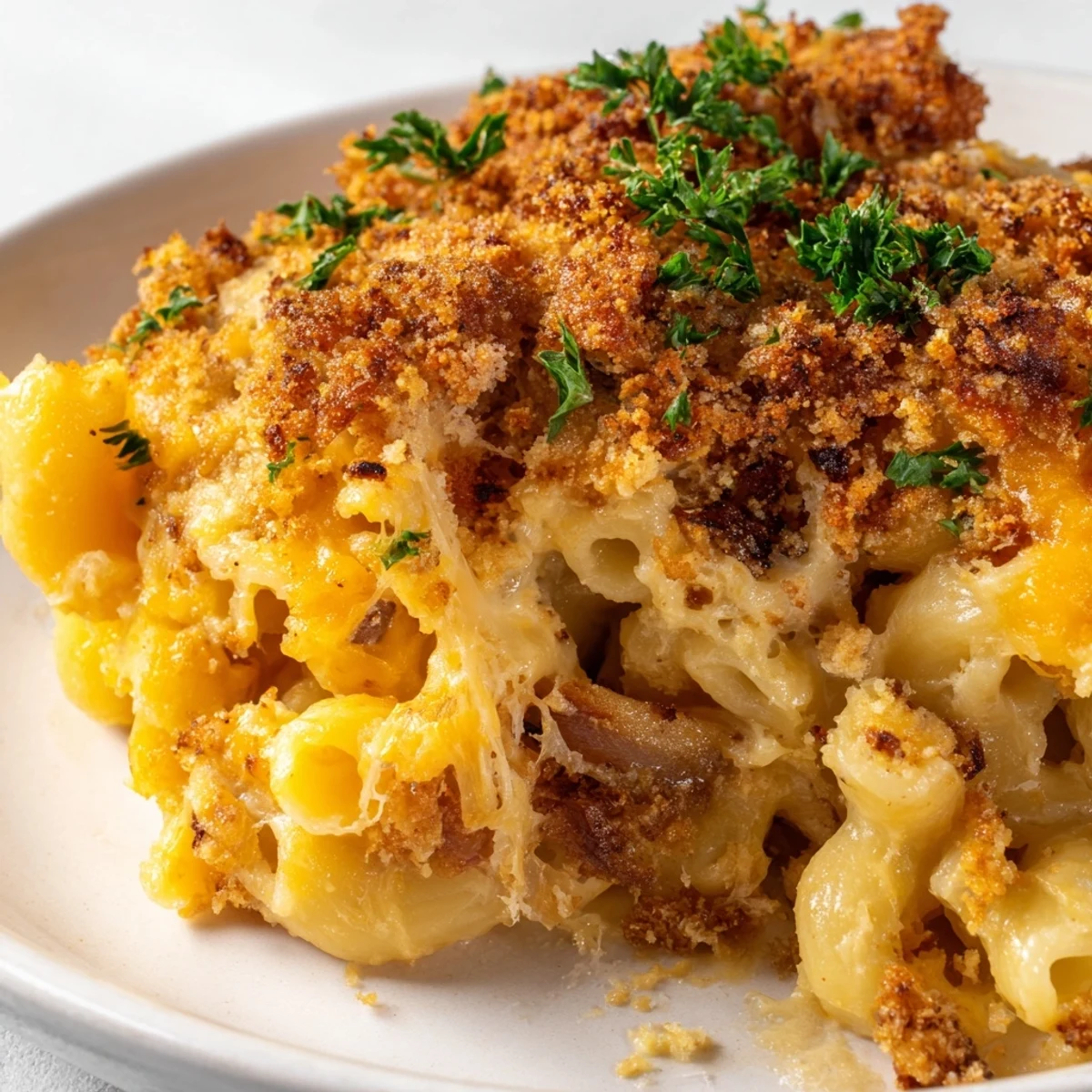 Rich and cheesy Baked Mac and Cheese, perfect for cozy family meals or gatherings.