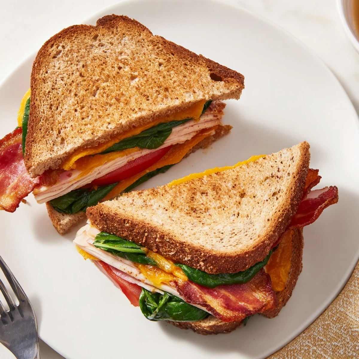 Turkey Bacon Spinach Tomato Melt