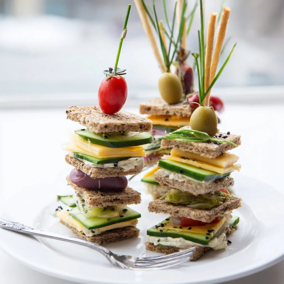 Urban Skyscraper Appetizer Platter