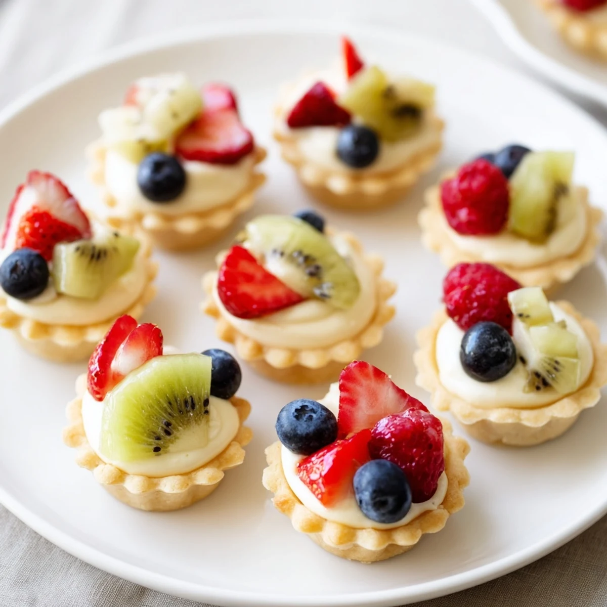 Mini Fruit Tartlets Circle