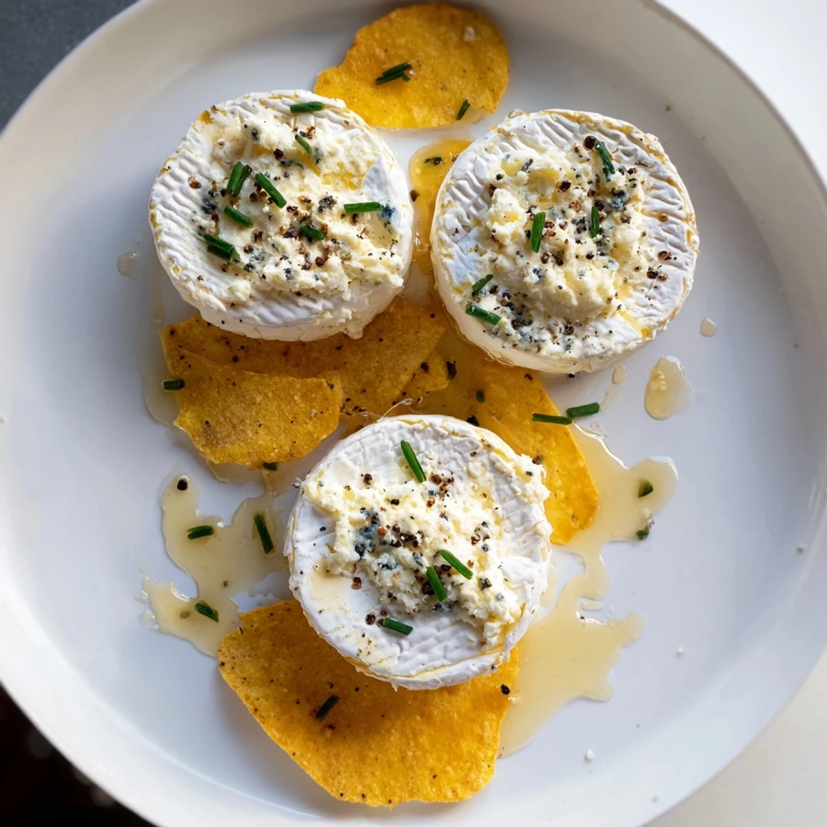 A party-ready platter showcasing The Stepping Stones: cheese "stones" on a river of chips.