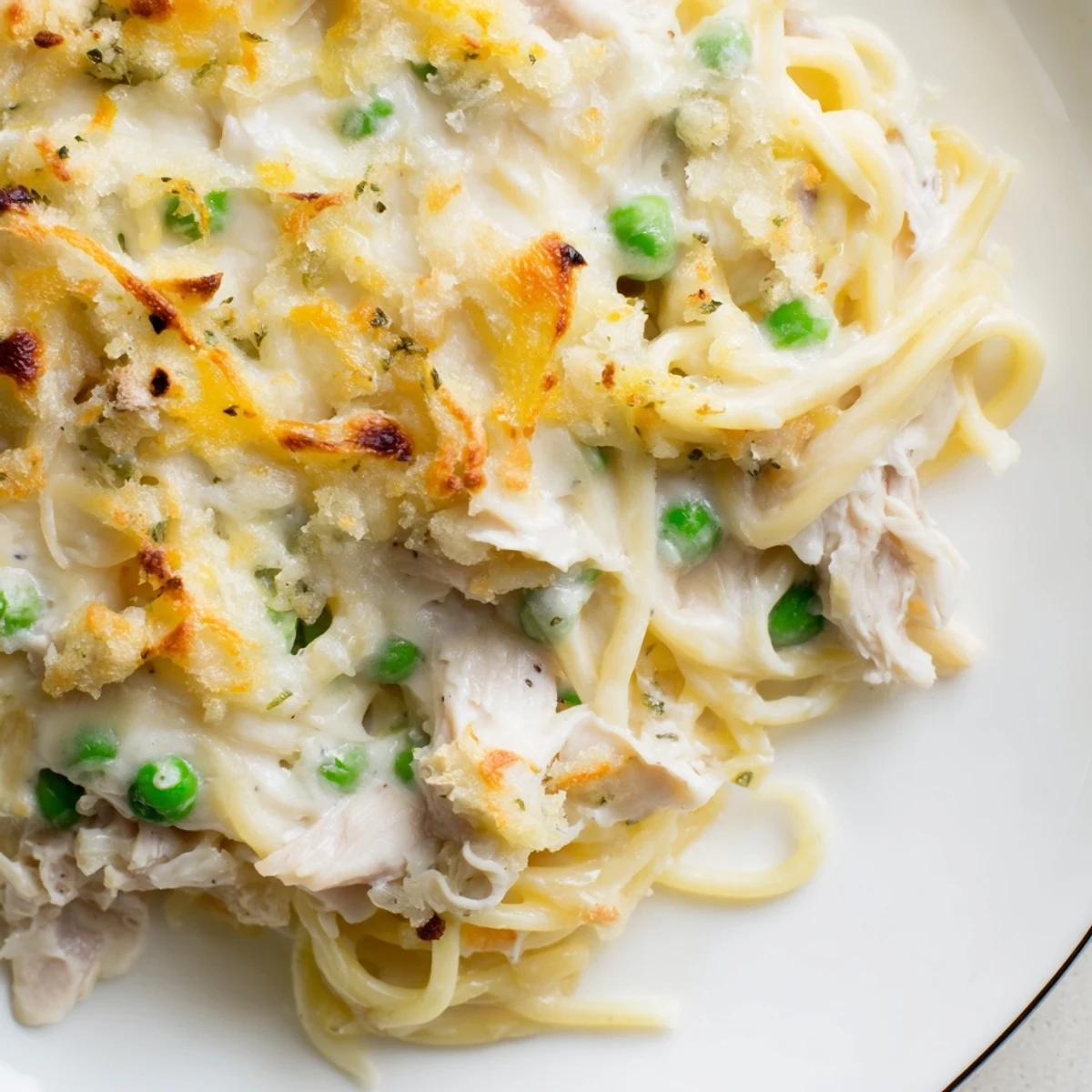 Turkey Chicken Tetrazzini Bake