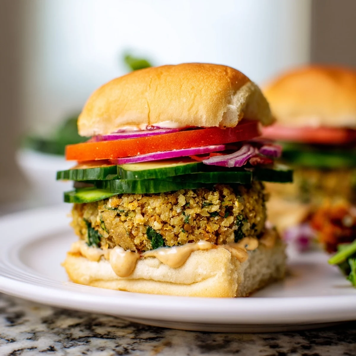 Baked Falafel Sliders