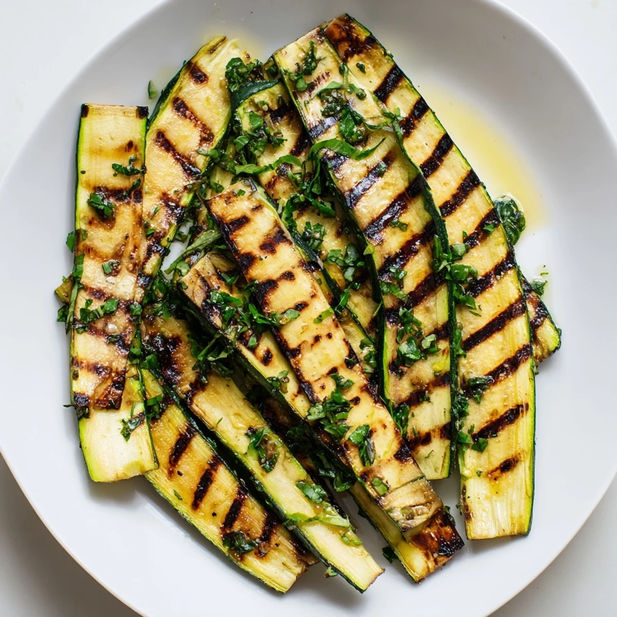 Garlic Herb Grilled Zucchini