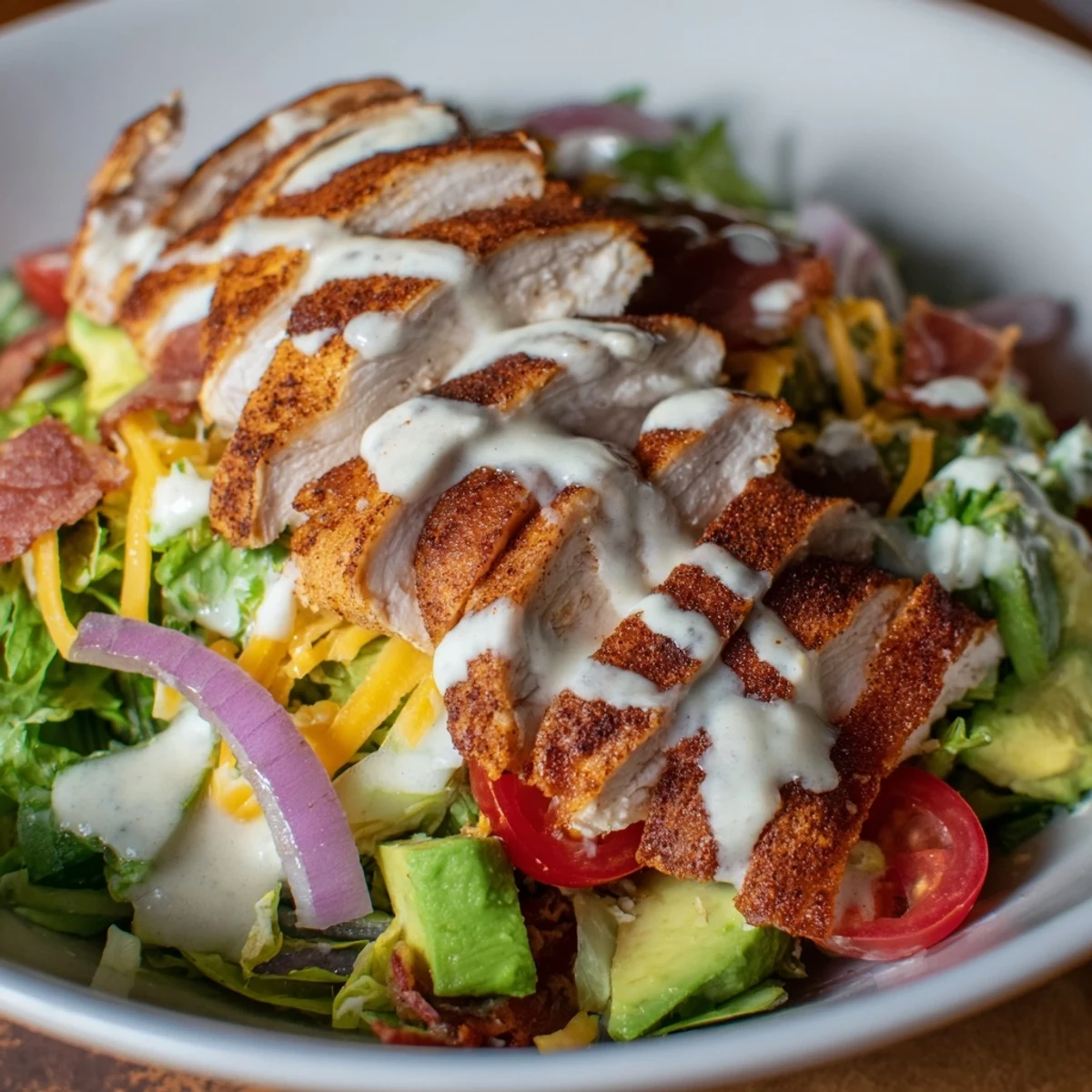 Crispy Bacon Chicken Salad