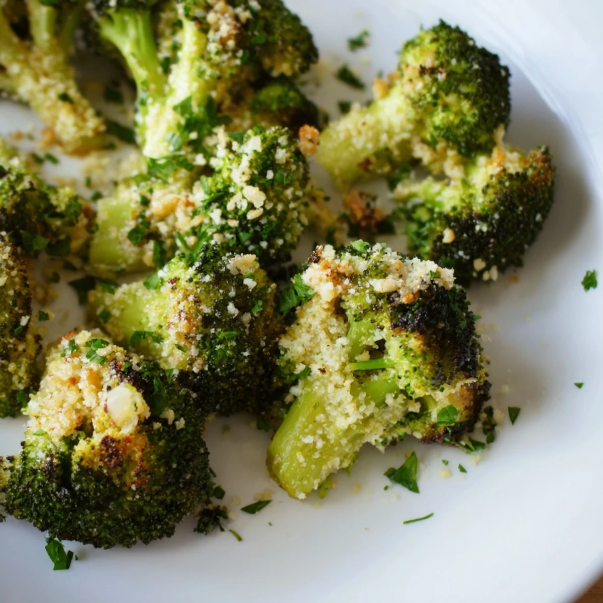 Garlic Parmesan Broccoli Toss