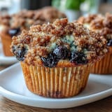 Blueberry Lemon Sourdough Muffins