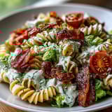 BLT Avocado Ranch Pasta Salad
