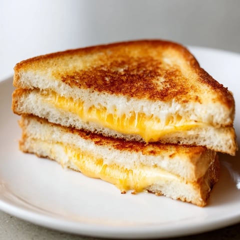 Golden Mayo Grilled Cheese with melted cheddar oozing out, a perfect comfort food classic.