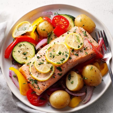 Sheet Pan Lemon Herb Salmon