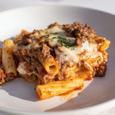 Baked Ziti Meat Sauce
