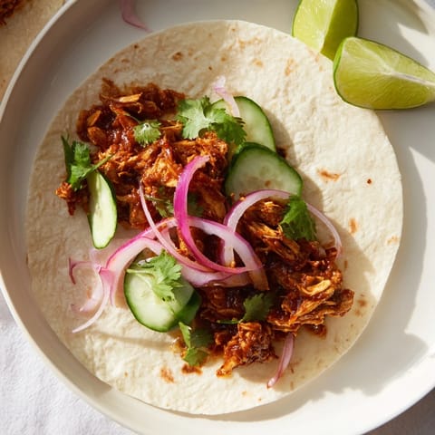 Sticky Chicken Tikka Tacos