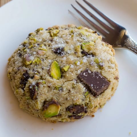 Salted Pistachio Chocolate Shortbread