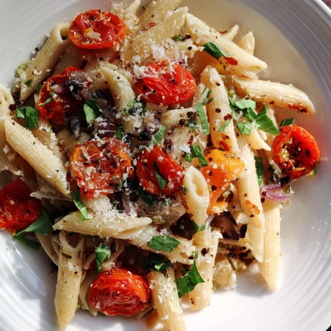 Baked Tomato Olive Oil Pasta