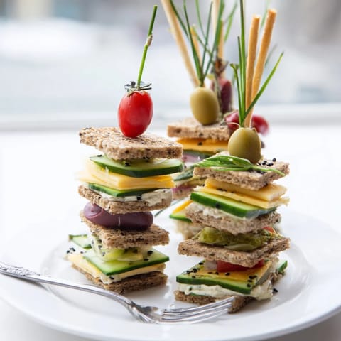 Urban Skyscraper Appetizer Platter