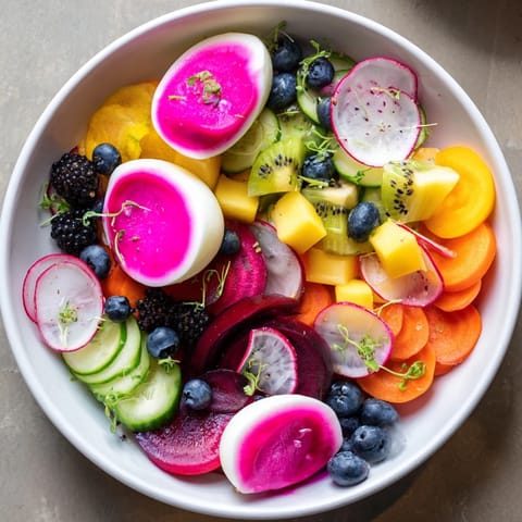 A dark serving board showcases The Neon Night, a visually stunning appetizer ready for your guests.