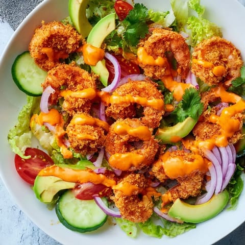 Spicy Crispy Shrimp Salad