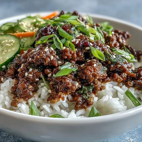 Korean Ground Beef Bowl