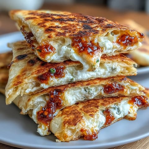 Chilli Jam Goat Cheese Quesadilla