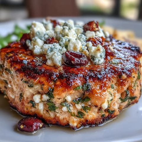 Golden Mediterranean chicken patties topped with crumbled feta and fresh herbs, served alongside crisp cucumber slices and juicy tomatoes.  