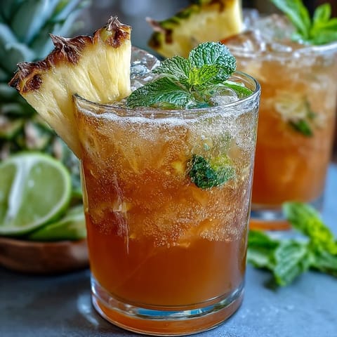 Pineapple Ginger Fizz Drink