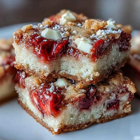 Strawberry Cookie Bars White Chocolate