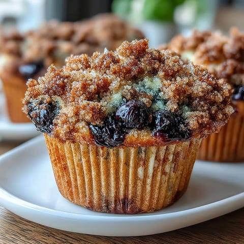 Blueberry Lemon Sourdough Muffins