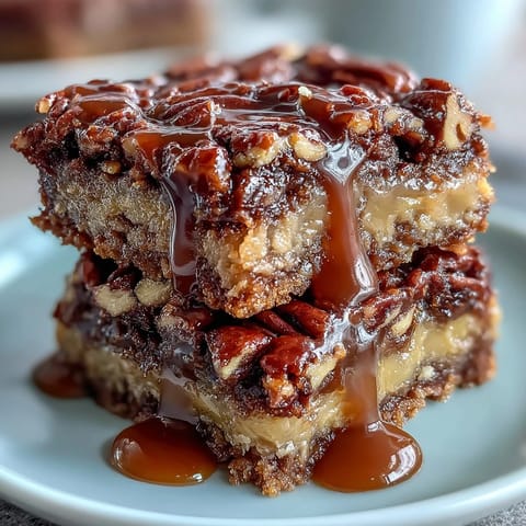 Kentucky Derby Pecan Pie Bars with Brown Sugar Crust, gooey bourbon-kissed filling and crunchy pecans in every bite.