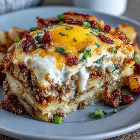 Overnight Amish Breakfast Casserole