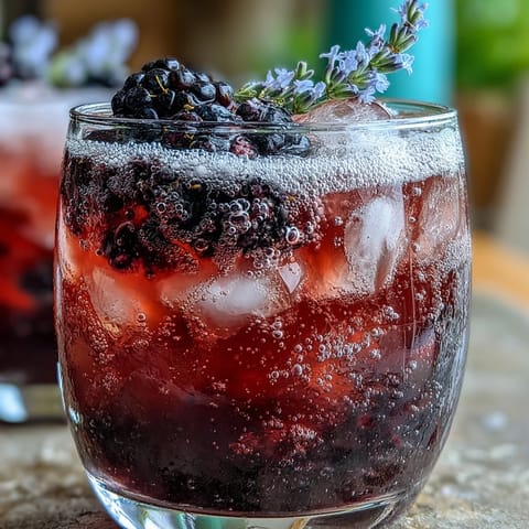 Blackberry Lavender Lemonade Fizz