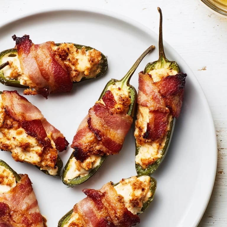 Arrange a platter of these irresistible Express Holiday Jalapeño Poppers, ready to be served and enjoyed.