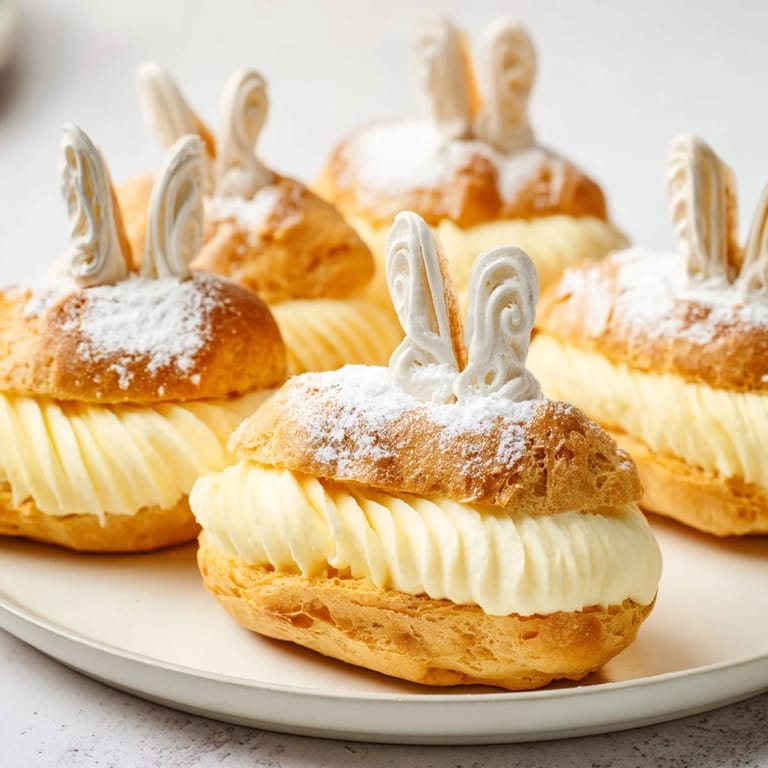 Golden-baked Feathered Friend Swan Pastry Platter showcasing delicate cream puffs, ready to impress your brunch guests.