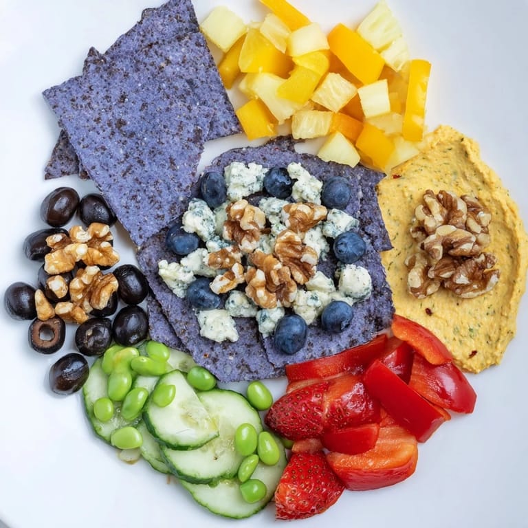 A beautiful overhead shot: the Olympic Rings Interlock platter with red, yellow, green, black and blue circles.