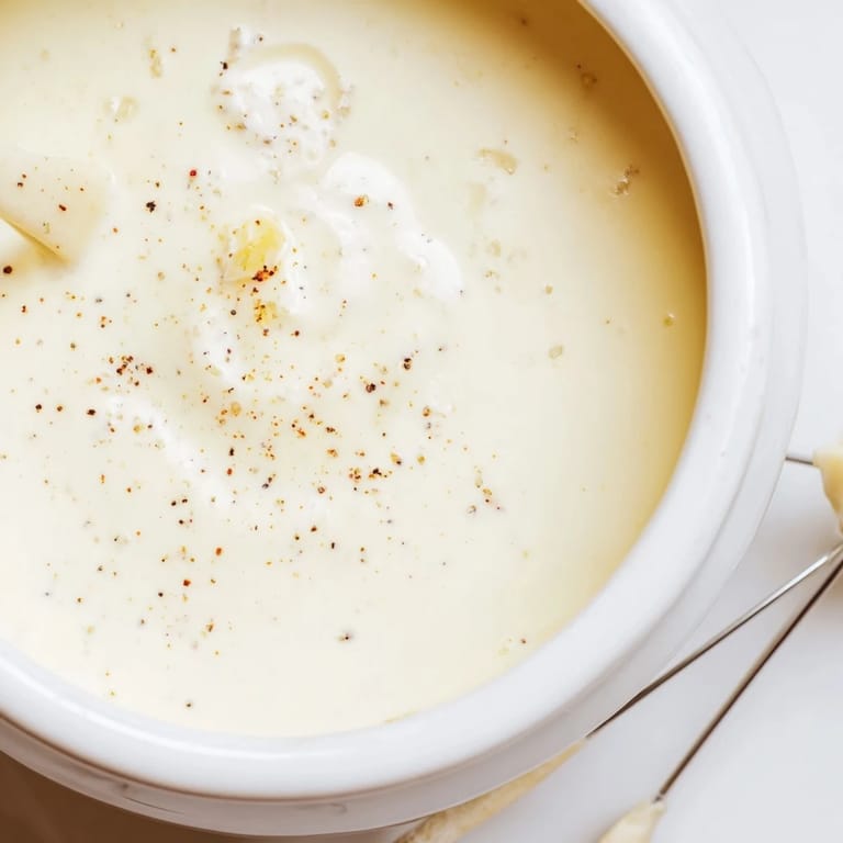Crusty bread and colorful vegetables eagerly awaiting a dip in cheesy Swiss fondue.