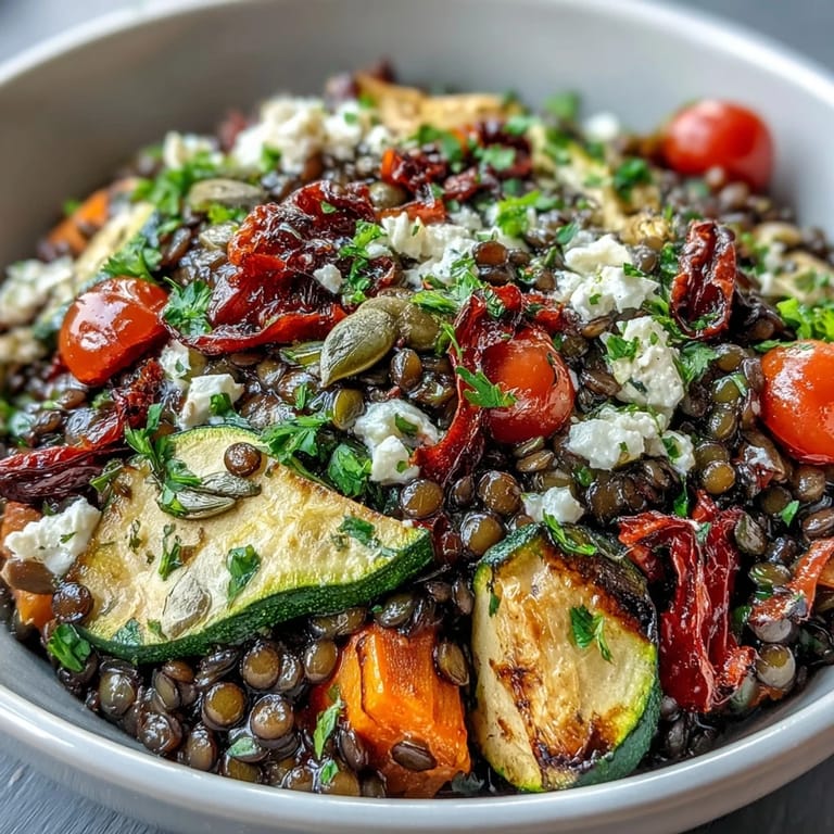 Toss this wholesome vegetarian salad with zesty lemon dressing and toasted pumpkin seeds for extra crunch.