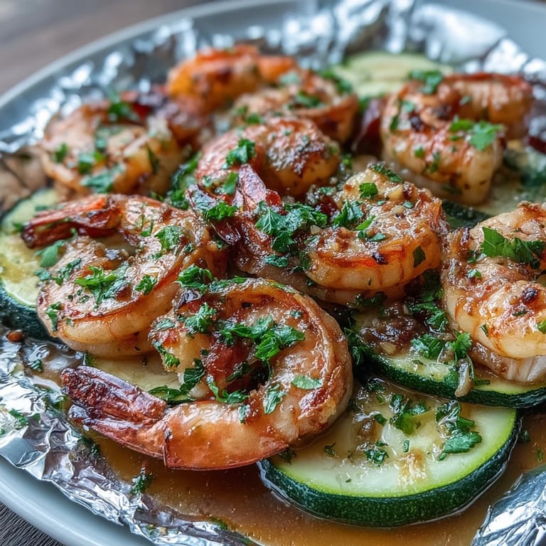 3. These low-carb lemon butter garlic shrimp packets with zucchini are a quick, healthy dinner packed with vibrant, keto-friendly ingredients.