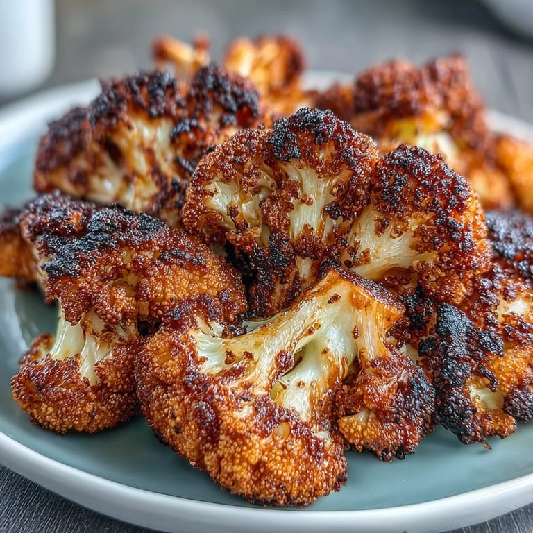 Golden-brown cauliflower bites tossed in smoky jerk spices and fresh lime for Caribbean flair.