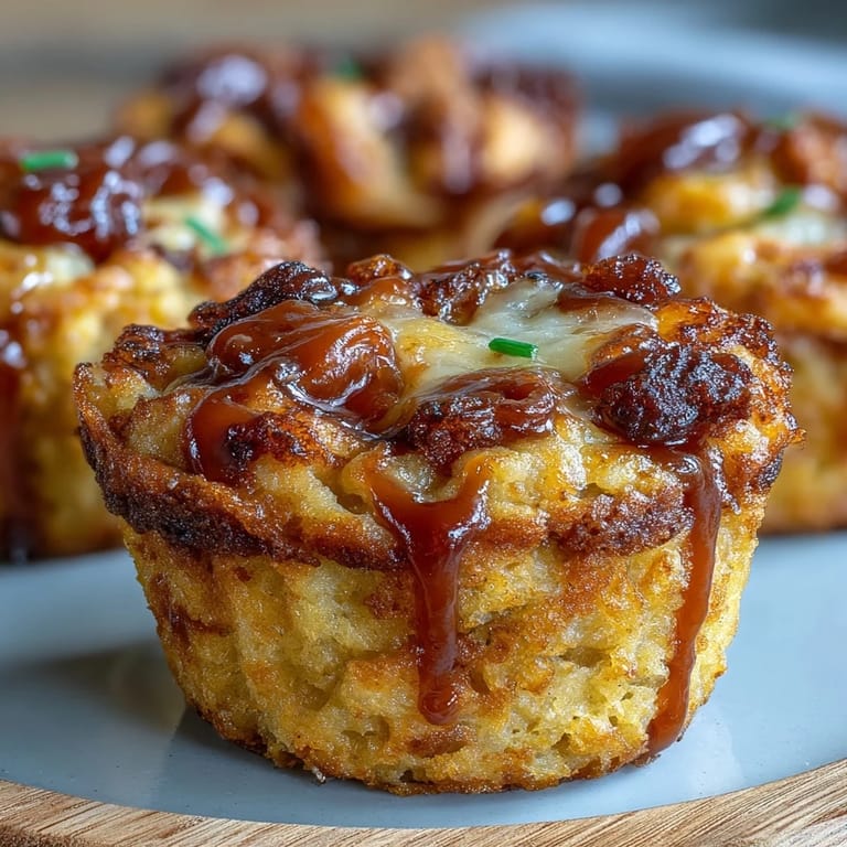 Tender cornbread muffins featuring a marbled barbecue and cheese effect, great for baby showers and family gatherings.