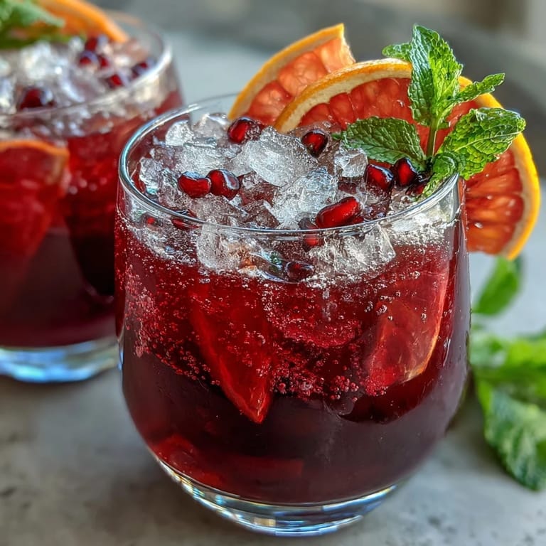 Vibrant Grapefruit and Lime Mocktail with sparkling water, crushed ice, and fresh mint, perfect for spring celebrations.