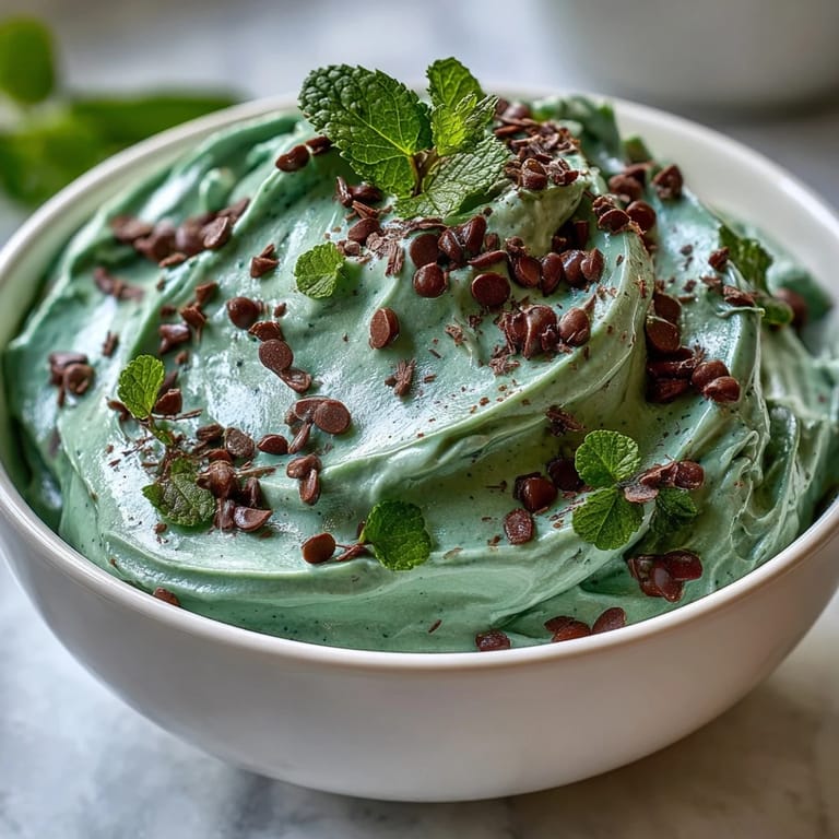 Festive St. Patrick's Day mint chocolate chip dip topped with shamrock sprinkles, served with cookies and pretzels.