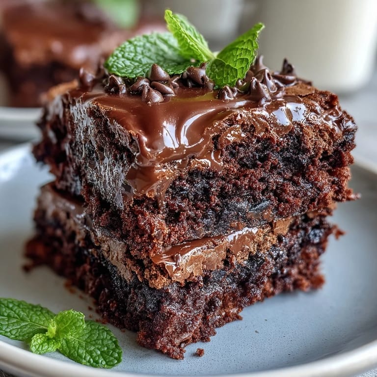 2. Bite-sized brownies bursting with cool mint flavor, mini chocolate chips, and a soft, gooey texture for a sweet holiday treat.  