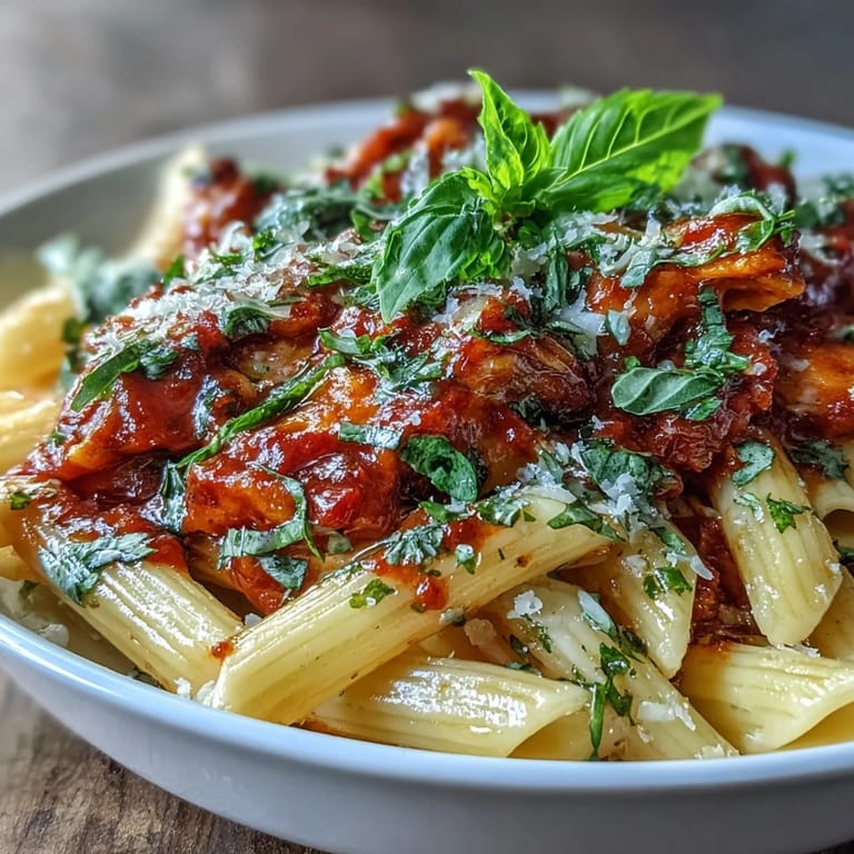 Deliciously smooth stovetop creamy tomato basil pasta, a comforting weeknight meal.