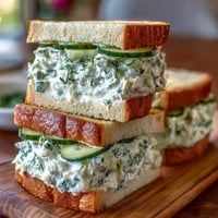 Elegant cucumber and cream cheese Benedictine tea sandwiches, a Southern classic, perfect for Derby parties and brunches.