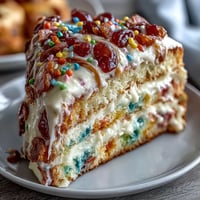 Vibrant Cinco de Mayo Piñata Cake with rainbow layers and candy surprise inside.