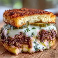 Juicy smash burger sliders with crispy edges and melted American cheese, served on toasted brioche buns with tangy secret sauce.  